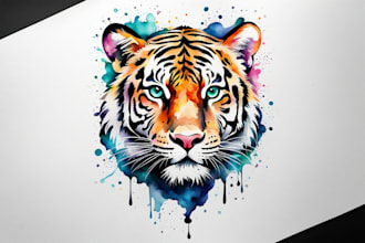 create a watercolor tattoo design