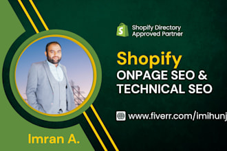 do onpage and technical SEO for shopify website