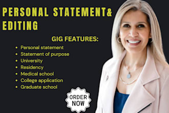 professionally edit your personal statement or statement of purpose