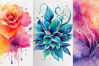 custom a watercolor tattoo design