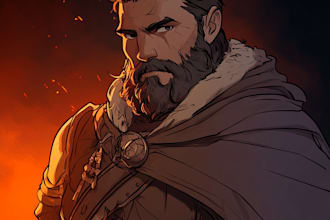 do create a dnd art and d and d character for you