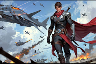 create your fantasy or science fiction character illustration