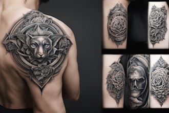 create your custom realistic tattoo design
