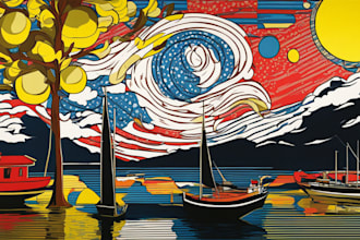 draw pop art or roy lichtenstein style