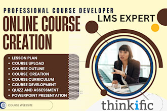 do ebook online course content, course creation, webinar ppt, lms course website