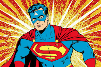 design an amazing superhero pop art
