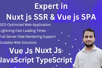 your expert in nuxt js ssr and vue js spa development