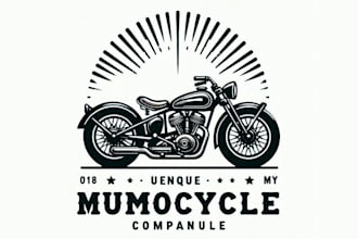 make a awesome motorcycle logo for you with new concept
