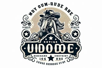 design professional rodeo logo without any copyright