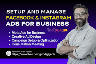 setup facebook and instagram ads campaign fb ads campaign marketing advertising