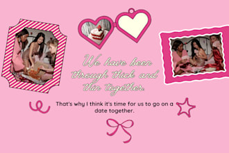 design valentine flyer for you and your lover