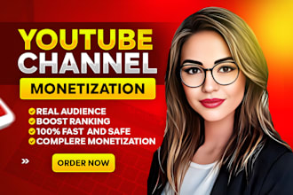 do video promotion for complete youtube channel monetization organic growth