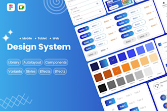 provide figma design system UI components UI case study