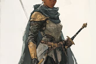do create fantasy character design use d and d, illustration