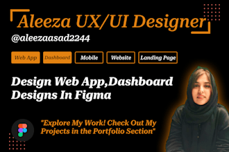 do UI UX design for web apps, dashboards, and saas