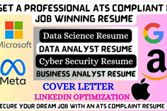 write a professional data science resume cyber security data analyst resume