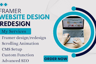 framer website design, framer website redesign, framer landing page