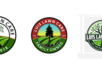 design landscape lawn care and gardening logo for you