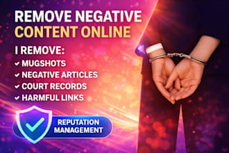 remove bad google results deindex negative links delete news, articles, mugshots