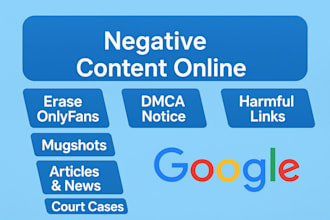 permanently remove mugshots articles cases news delete negative links on google