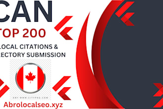provide 200 canada business in local directories or local citation