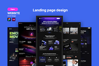 do figma landing page, saas, crm, responsive design, website design figma