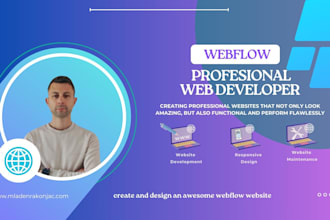 build a modern and responsive webflow website for your business