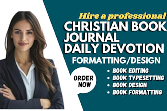 design, format amazon christian ebook, daily devotion, journal prayer book KDP