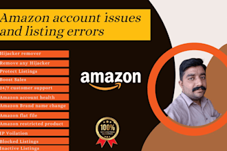 remove hijacker from listings amazon and walmart, amazon account health, errors