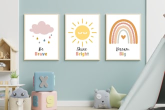 create printable wall art or poster for your etsy shop