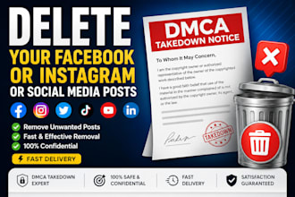 delete your facebook or instagram or social media posts