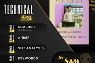 do a professional website SEO audit report with semrush insights