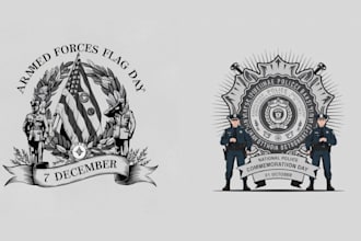 do creative veteran army military vintage logo