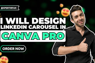 design carousels for linkedin on canva