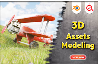 create 3d asset for game and animation