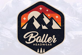 design a mountain logo