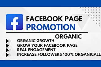 promote and grow facebook page promotion organic growth