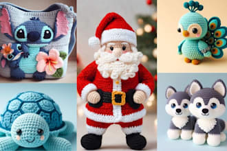 do detailed crochet amigurumi patterns with pictures and videos on etsy store