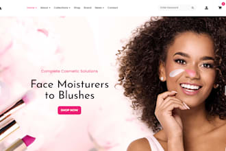 design beauty website, cosmetic website, salon website, spa website