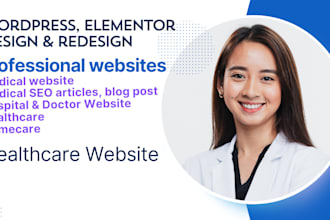 design, redesign medical, healthcare, homecare, clinic websites