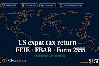 prepare US expat tax return for US citizens living abroad