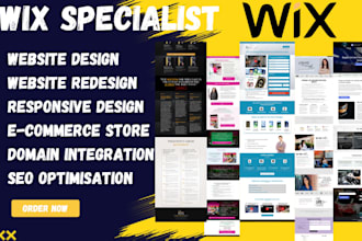 design and redesign wix landing page, wix website, wix ecommerce and wix SEO