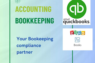 do bookkeeping using quickbooks and zoho books