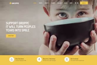 design donation website, charity website, ngo website, nonprofit website