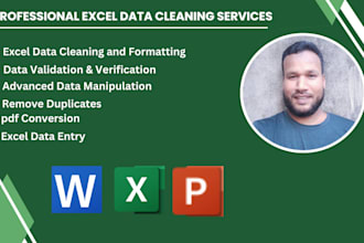 clean and format excel data and solve excel problems