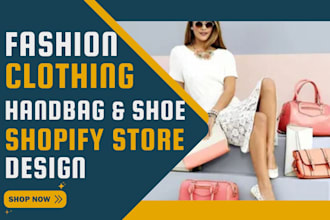 design fashion clothing store, shoe, bag dropshipping store baby clothe website