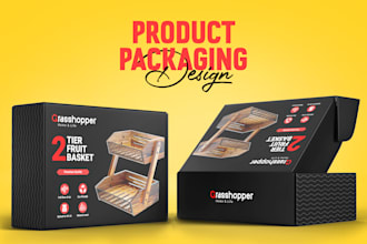 do product packaging box design and amazon packaging design