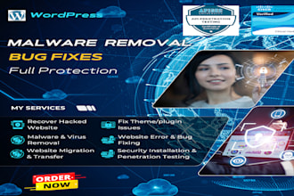 remove clean malware fix bug  wordpress security  recover hacked website