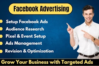 create and manage facebook advertising ads campaigns manager
