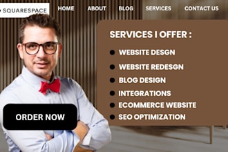 squarespace website design, squarespace redesign, square online shop